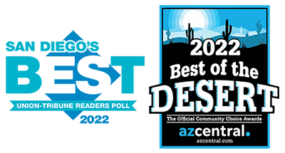 Best of San Diego Union-Tribune Reader's Poll & Best of the Desert AZ Central 2022