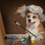 Dog painting